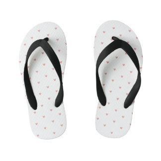 Süße Pastellrosa Herzen Kinderbadesandalen