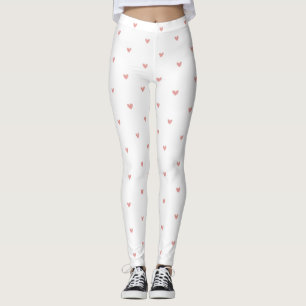 Süße Pastellrosa Herzen Leggings