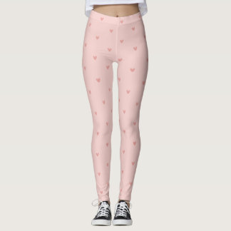 Süße Pastellrosa Herzen Leggings