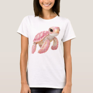 SÜSSE PASTELLROSA MEERESSCHILDKRÖTE  T-Shirt
