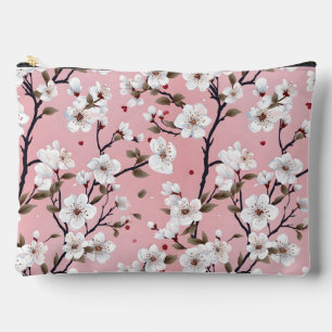 Süße Pastellrosa Weiße Sakura Baumzweig Asiatisch Zubehörtasche