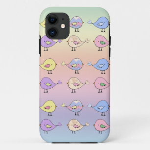 Süße Pastellvögel Case-Mate iPhone Hülle