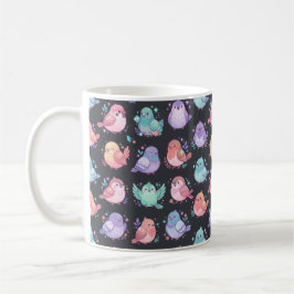 Süße Pastellvögel - Kawaii Singvögel und Babyvögel Kaffeetasse