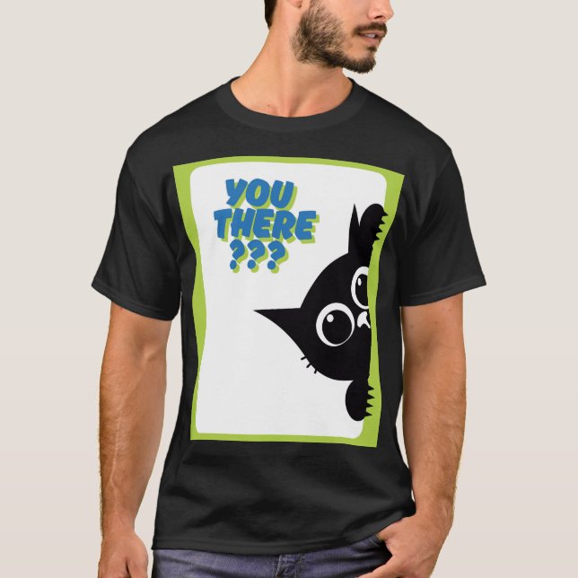 Süße Peekaboo-Katze T-Shirt (Vorderseite)