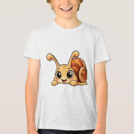 Süße Peekaboo-Schnecke Tri-Blend Shirt