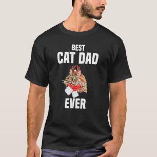 Süße Perserkatze mit Rentierkostüm  Bester Katzen- T-Shirt