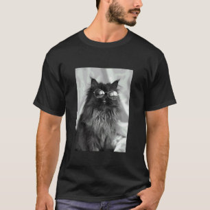 Süße Perserkatze mit Sonnenbrille Feline Tier Pho T-Shirt