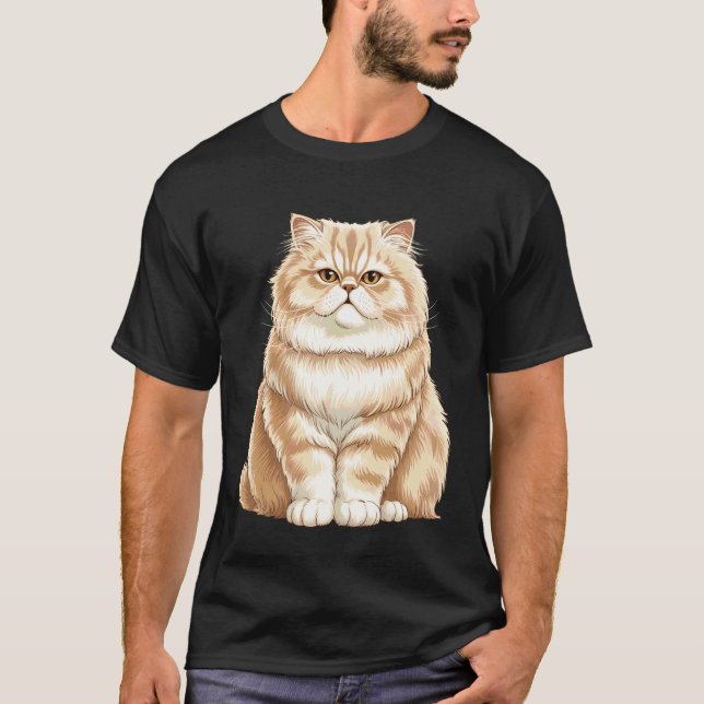 Süße Perserkatze T-Shirt (Vorderseite)