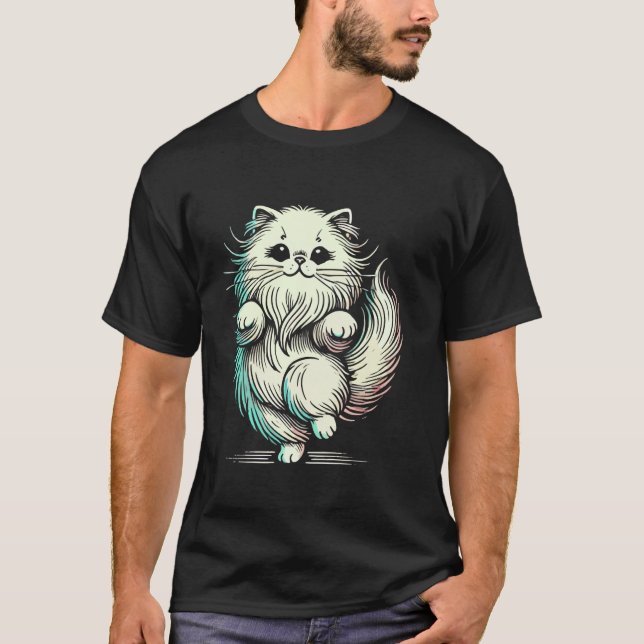 Süße Perserkatze T-Shirt (Vorderseite)