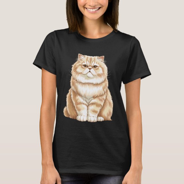 Süße Perserkatze T-Shirt (Vorderseite)