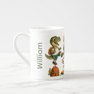 Süße personalisierbare Dino-Mite-Athleten Prozellantasse