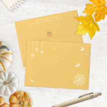 Süße personalisierte Halloween-Familienadresse