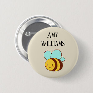Süße personalisierte Hummel Button