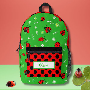 Süße personalisierte Marienkäfer Bedruckter Rucksack