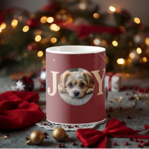 süße personalisierte Urlaubsfotos von Hunden und H Kaffeetasse