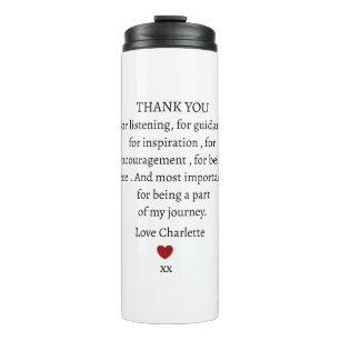 süße persönliche Dankeschön Liebe Thermosbecher
