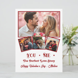 Süße persönliche Foto Valentinstag Feiertagskarte