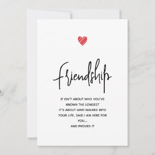Süße persönliche Freundschaft Feiertagskarte