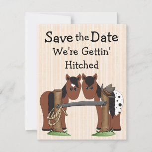 Süße Pferde Wir heiraten Hochzeit Save The Date