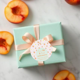 Süße Pfirsich 1. Geburtstag Geschenkanhänger