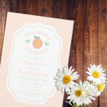 Süße Pfirsich elegante Babyparty