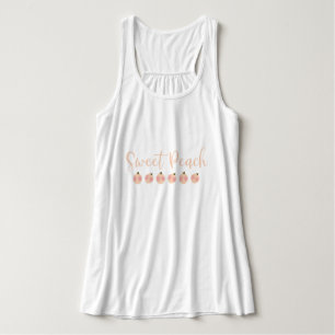 Süße Pfirsich Pfirsiche Niedlich Moderne Trendmode Tank Top