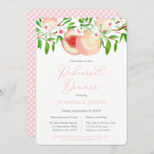 Süße Pfirsich Süd Hochzeit Probe Dinner