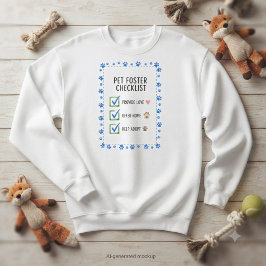 Süße Pflegfamilien-Geburtstags-Rettungs-Checkliste Sweatshirt