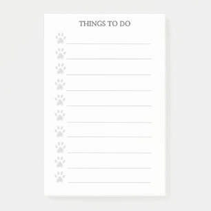 Süße Pfoten Personalisierte Dinge zu tun Post-it-N Post-it Klebezettel