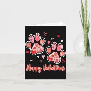 Süße Pfoten Valentinstag Hund und Frohe Valentinst Karte