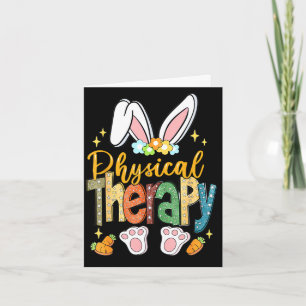 Süße Physiotherapie-Osterhase physisch Karte