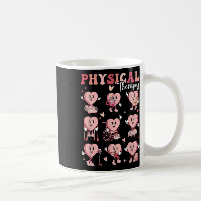 Süße Physiotherapie Valentinstag Pt Pta Pädia Kaffeetasse (Rechts)