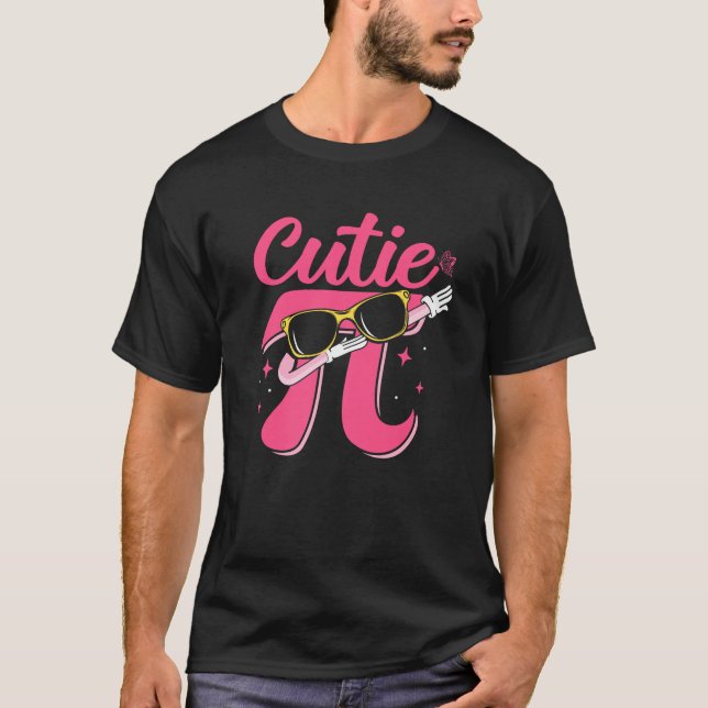 Süsse Pi Day Dabbing Pi Math Lehrer 3 14 Coquette T-Shirt (Vorderseite)