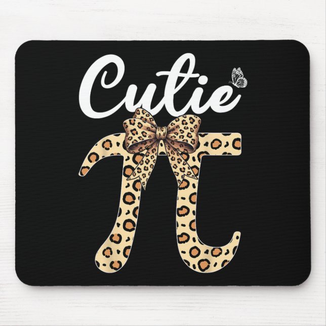 Süsse Pi Day Women Math Teacher 3,14 Leopard Coque Mousepad (Vorne)