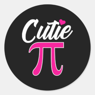 Süsse Pi Funny Pi Day Co. Runder Aufkleber