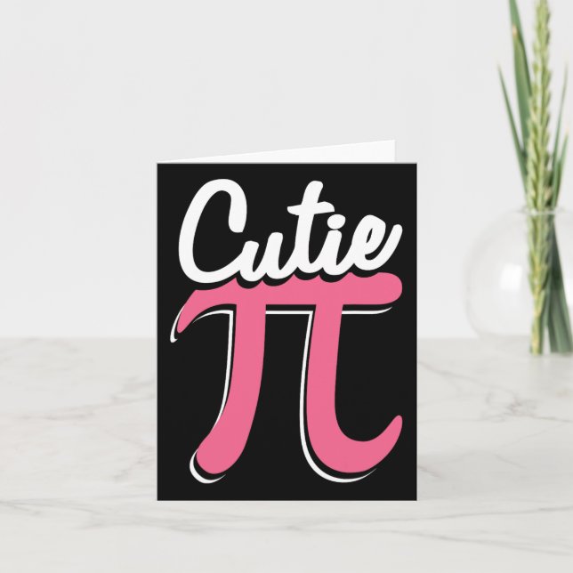 Süsse Pi Happy Pi Day Funny Pi Day Feier Karte (Vorderseite)