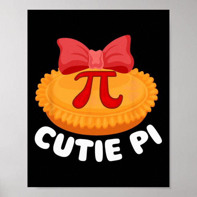 Süsse Pi - Pi Day Math Lover Science Pi Symbol Poster (Vorne)