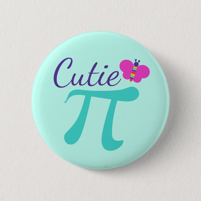 Süsse Pi Symbol Math Pub Button (Vorderseite)