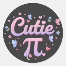 Süße Pi-Symbol-Mathe-Wortspiel Rosa Schmetterlinge