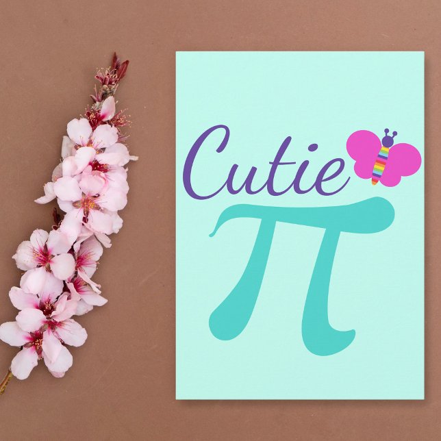 Süsse Pi Symbol Niedliche Math Pun Card (Von Creator hochgeladen)
