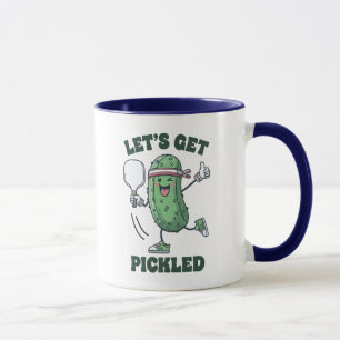 Süße Pickleball-Figur Lustiger Spruch Tasse
