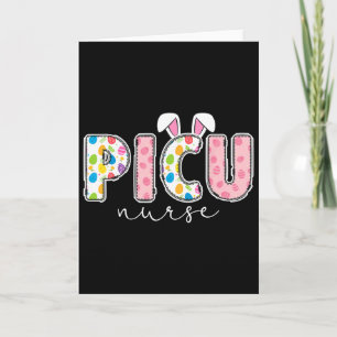 Süße Picu-Krankenschwester Osterhase Pädiatrische Karte