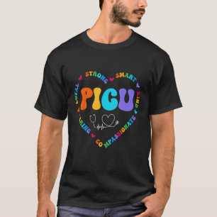 Süße PICU-Krankenschwester-Schätzung Pflege T-Shirt