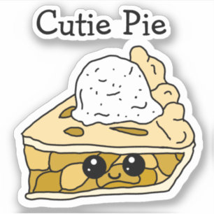 Süsse Pie Apple Pie Cartoon Sticker