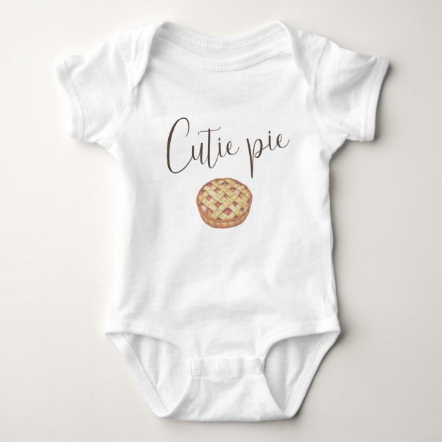Süsse Pie Baby Bodysuit Baby Strampler (Vorderseite)