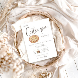 Süsse Pie Baby Dusche Einladung