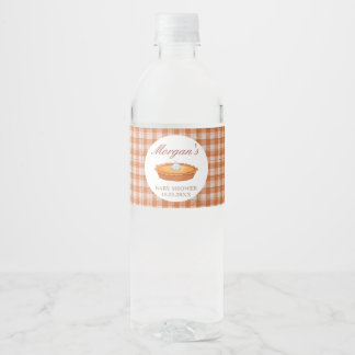 Süsse Pie Baby Dusche Wasserflaschenetikett