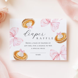 Süsse Pie Babydusche Windelwanne Begleitkarte