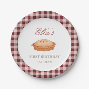 Süsse Pie Birthday Papierplatte Pappteller