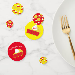 Süsse Pie Cherry 1. Geburtstag Party Thema Konfetti